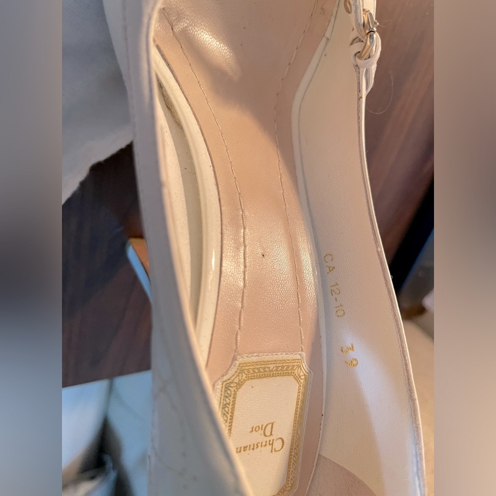 Authentic Christian Dior shoes color white size 39